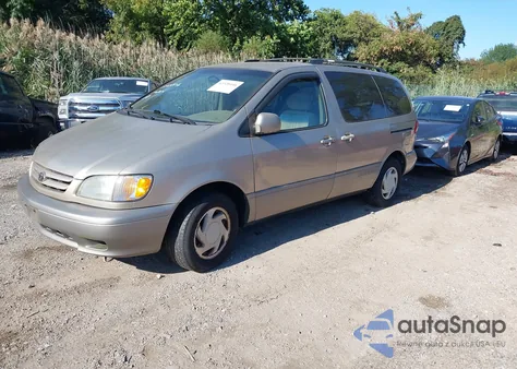2003 Toyota Sienna Le из США, поврежденный, VIN 4T3ZF13CX3U523883